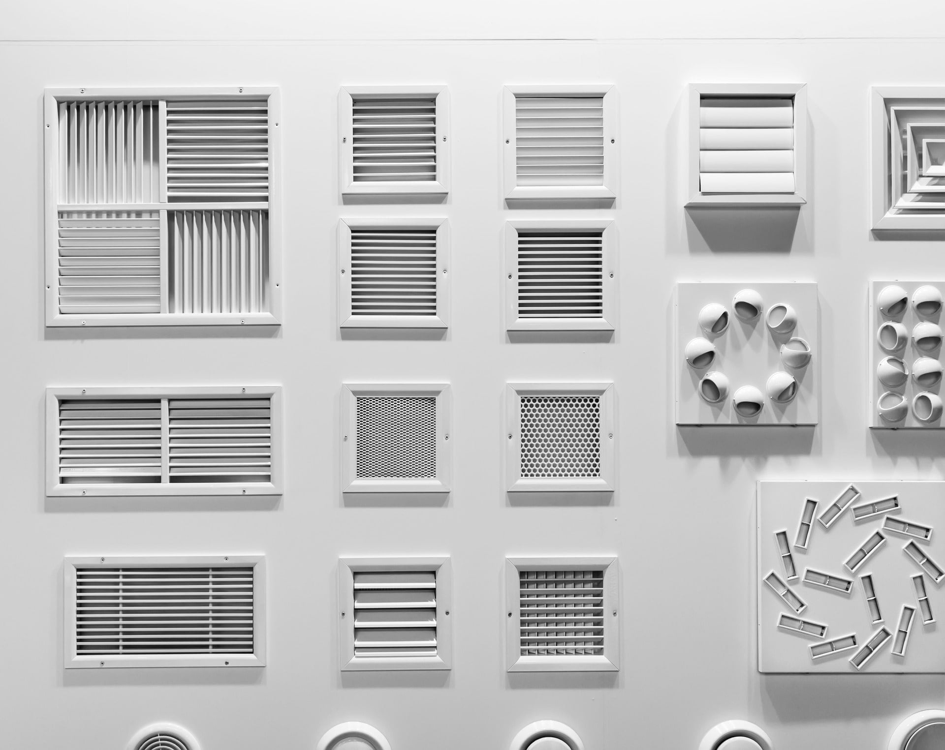 Griglie di ventilazione di diverse forme
