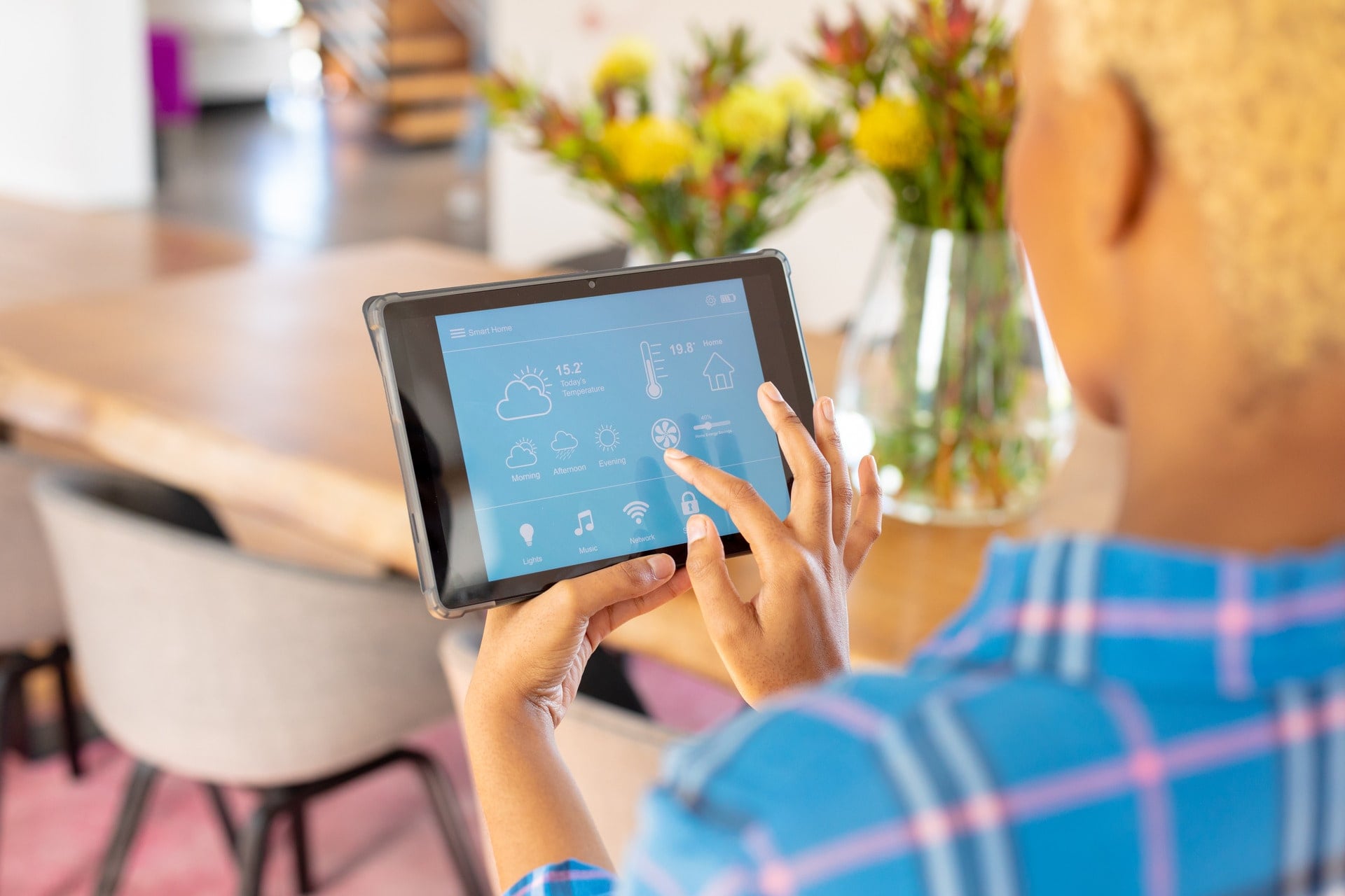 Termostato su tablet